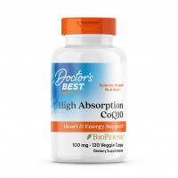 Doctor's Best High Absorption CoQ10 with BioPerine 100 мг (вегетарианские капсулы) 120 капсул