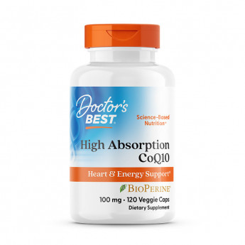Doctor's Best High Absorption CoQ10 with BioPerine 100 мг (вегетарианские капсулы) 120 капсул