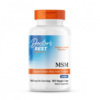 Doctor's Best MSM with OptiMSM 3000 мг (вегетарианские капсулы) 180 капсул