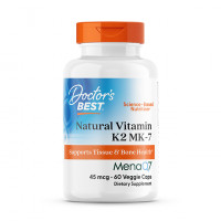Doctor's Best Natural Vitamin K2 MK-7 with MenaQ7 45 мкг (вегетарианские капсулы) 60 капсул