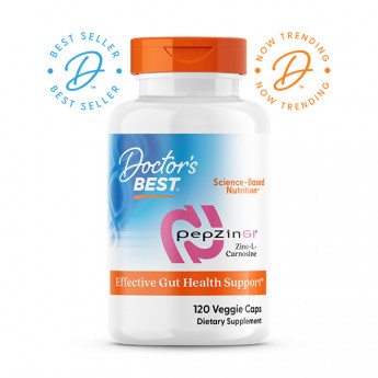 Doctor's Best PepZin GI (комплекс цинка и L-карнозина) (вегетарианские капсулы) 120 капсул