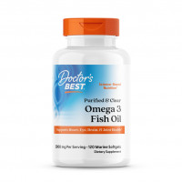 Doctor's Best Purified & Clear Omega-3 Fish Oil 2000 мг (мягкие капсулы) 120 капсул