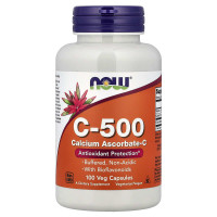 NOW Foods Vitamin C-500 Calcium Ascorbate-C (вегетарианские капсулы) 100 капсул