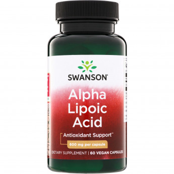 Swanson Vitamins Alpha Lipoic Acid 600 мг (вегетарианские капсулы) 60 капсул