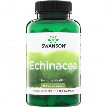 Swanson Vitamins Echinacea 400 мг (вегетарианские капсулы) 100 капсул