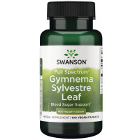 Swanson Vitamins Full Spectrum Gymnema Sylvestre Leaf 400 мг (вегетарианские капсулы) 100 капсул