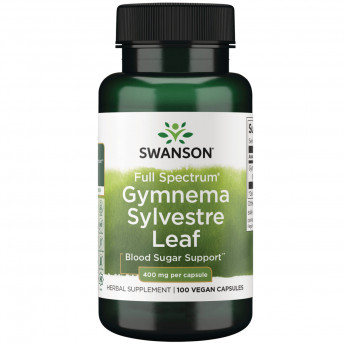 Swanson Vitamins Full Spectrum Gymnema Sylvestre Leaf 400 мг (вегетарианские капсулы) 100 капсул