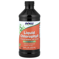 NOW Foods Liquid Chlorophyll (жидкость, вкус мяты) 473 мл