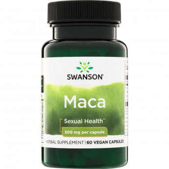 Swanson Vitamins Maca 500 мг (вегетарианские капсулы) 60 капсул