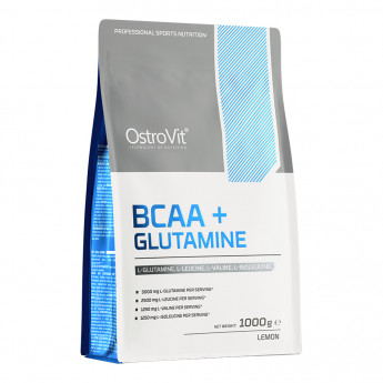 OstroVit BCAA + Glutamine (порошок) лимон 1000 г