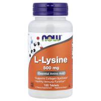 NOW Foods L-Lysine 500 мг (таблетки) 100 таблеток