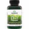 Swanson Vitamins Turmeric & Black Pepper 600 мг (вегетарианские капсулы) 90 капсул