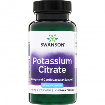 Swanson Vitamins Potassium Citrate 99 мг (вегетарианские капсулы) 120 капсул