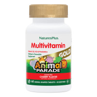 NaturesPlus Animal Parade GOLD Multivitamin (жевательные таблетки) вишня 60 таблеток