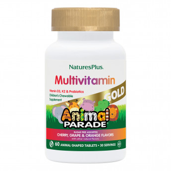 NaturesPlus Animal Parade GOLD Multivitamin (жевательные таблетки) ассорти 60 таблеток