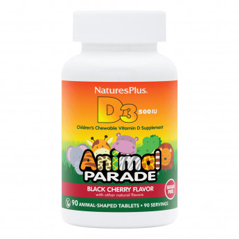 NaturesPlus Animal Parade Sugar-Free Vitamin D3 500 IU (жевательные таблетки) 90 таблеток