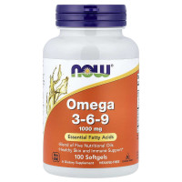 NOW Foods Omega 3-6-9 1000 мг (мягкие капсулы) 100 капсул