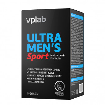 Vplab Ultra Men’s Sport Multivitamin Formula (каплеты) 90 каплет