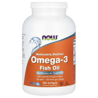 NOW Foods Omega-3 Fish Oil 1000 мг (мягкие капсулы) 500 капсул