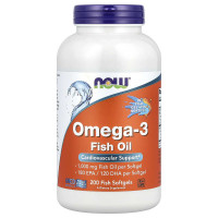 NOW Foods Omega-3 Fish Oil 1000 мг (мягкие капсулы) 200 капсул