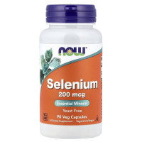 NOW Foods Selenium 200 мкг (вегетарианские капсулы) 90 капсул
