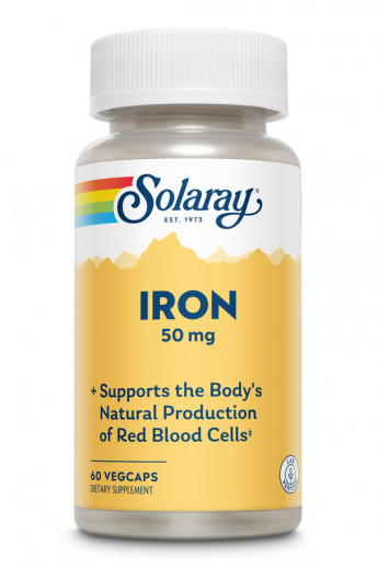 Solaray Iron 50 мг (вегетарианские капсулы) 60 капсул