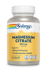 Solaray Magnesium Citrate 400 мг (вегетарианские капсулы) 90 капсул