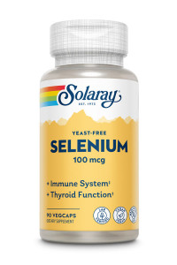 Solaray Selenium 100 мкг, без дрожжей (вегетарианские капсулы) 90 капсул