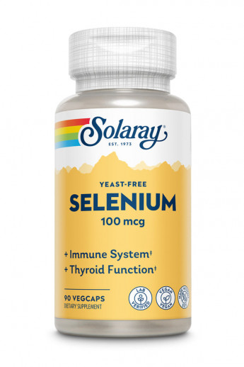 Solaray Selenium 100 мкг, без дрожжей (вегетарианские капсулы) 90 капсул