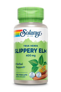 Solaray Slippery Elm Bark 400 мг (вегетарианские капсулы) 100 капсул
