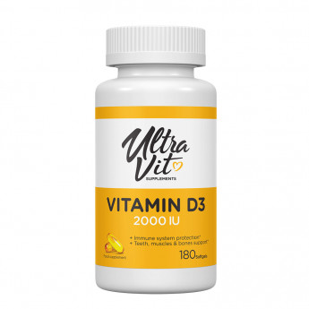 UltraVit Vitamin D3 2000 IU (мягкие капсулы) 180 капсул