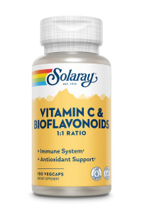 Solaray Vitamin C & Bioflavonoids 1:1 500 мг (вегетарианские капсулы) 100 капсул