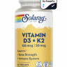 Solaray Vitamin D3 + K2 (вегетарианские капсулы) 60 капсул