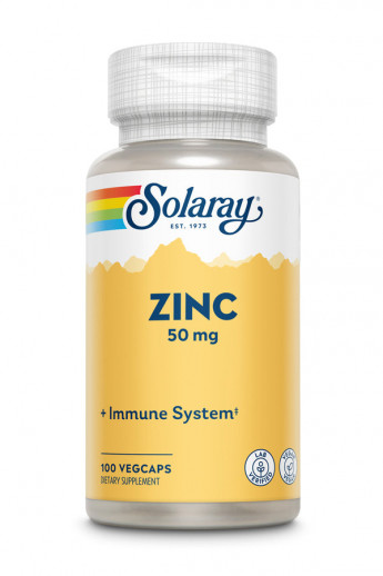 Solaray Zinc 50 мг (вегетарианские капсулы) 100 капсул
